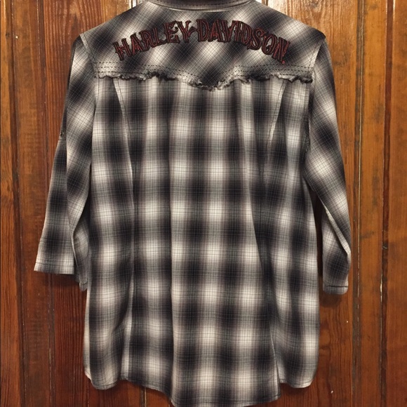 Harley-Davidson Plaid Button-Up - Picture 2 of 6